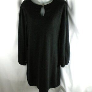 TRICOTEZ 100% 2Ply Cashmere Keyhole Sweater Dress Size Large